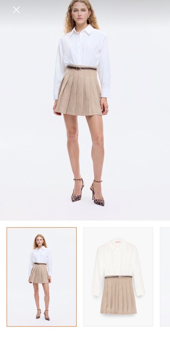 Gömlekli elbise - Görsel 2