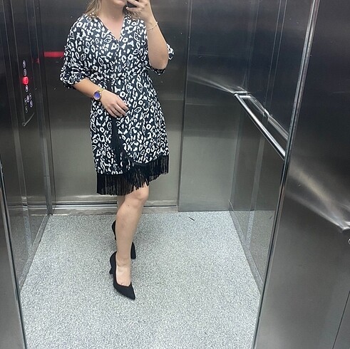 Ofis stili elbise - Görsel 2