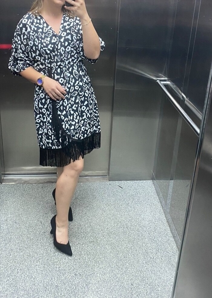 Ofis stili elbise - Görsel 2