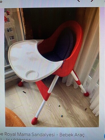 Babyhope kırmızı mama sandalyesi - Görsel 3