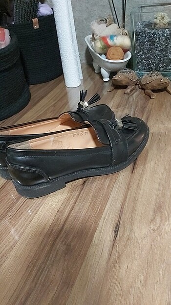 37 Beden Derimod Loafer Siyah Kadın