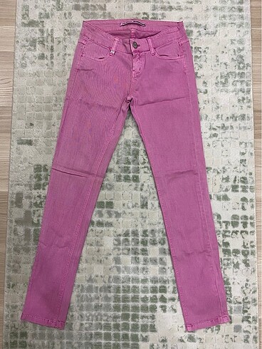 m Beden pembe Renk Stradivarius dar paça pantolon