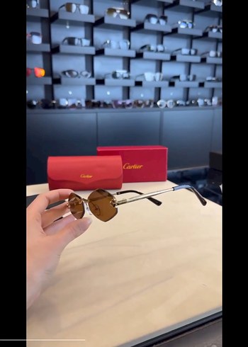 Beden kahverengi Renk Cartier gözlük