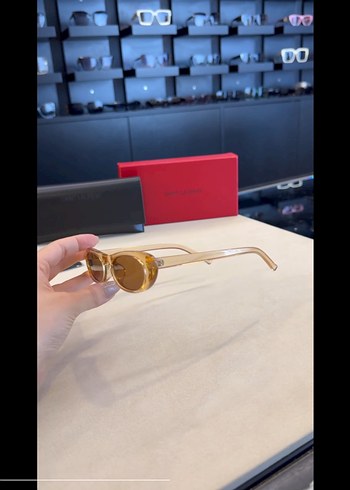 Saint Laurent Saint laurent güneş gözlüğü Şeffaf Bej Kadın Güneş Gözlüğü