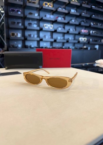 Saint laurent güneş gözlüğü Şeffaf Bej Kadın Güneş Gözlüğü