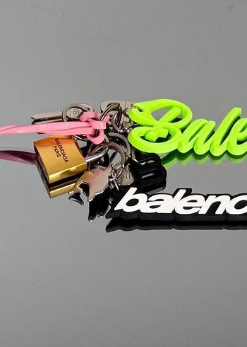 Balenciaga charm çanta charmı anahtarlık aksesuar - Görsel 4