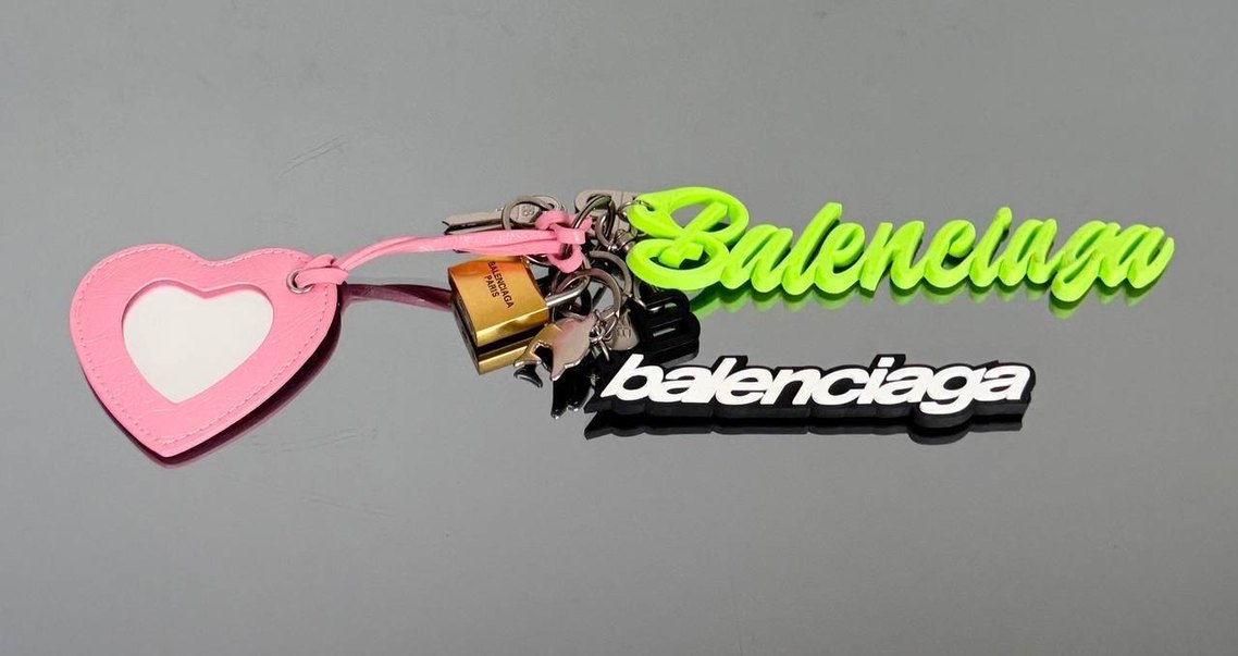 Balenciaga charm çanta charmı anahtarlık aksesuar - Görsel 4