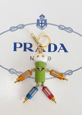 Renkli Zincir Detaylı Prada Kadın Charm - Görsel 2