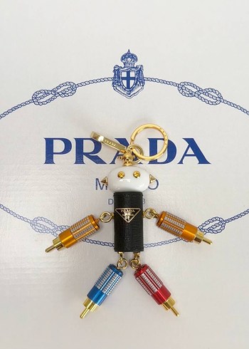 Renkli Zincir Detaylı Prada Kadın Charm - Görsel 3