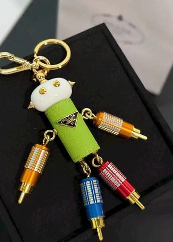 Renkli Zincir Detaylı Prada Kadın Charm - Görsel 5