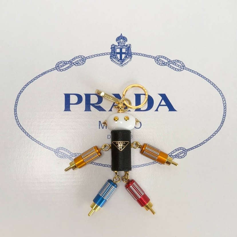 Renkli Zincir Detaylı Prada Kadın Charm - Görsel 3