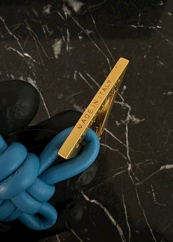 Bottega veneta mavi charm çanta anahtarlık - Görsel 11