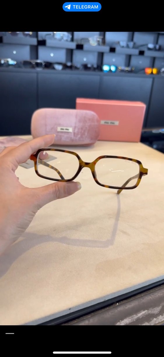 Miu miu şeffaf gözlük - Görsel 4