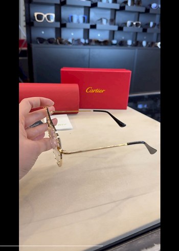 Cartier şeffaf gözlük - Görsel 4