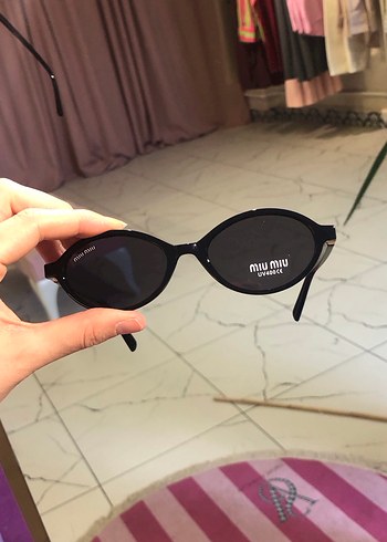 Miu miu oval güneş gözlüğü gözlük - Görsel 6