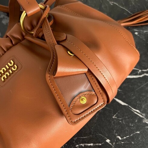 Beden kahverengi Renk Miu miu çanta nappa leather bag
