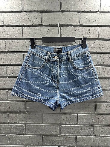 Chanel denim kot jean şort