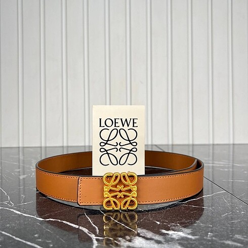 Beden siyah Renk Loewe hakiki deri kemer