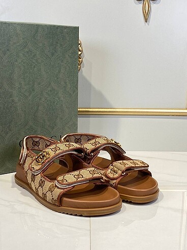 Gucci sandalet hakiki deri