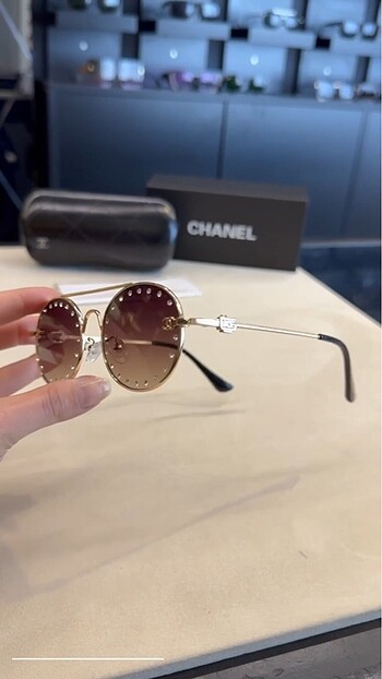 Beden siyah Renk Chanel güneş gözlüğü