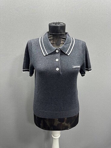 Miu Miu Miu miu Polo yaka tişört