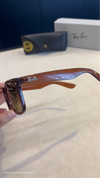 Beden kahverengi Renk Rayban unisex güneş gözlüğü