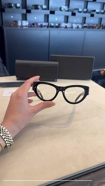 Beden siyah Renk Saint laurent şeffaf gözlük