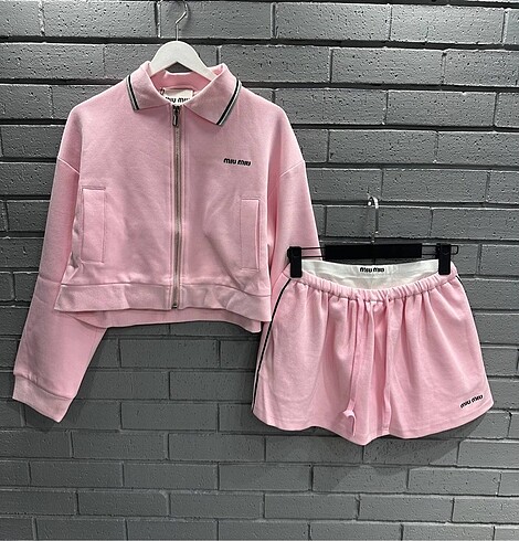 Miu miu ikili set takım eşofman set
