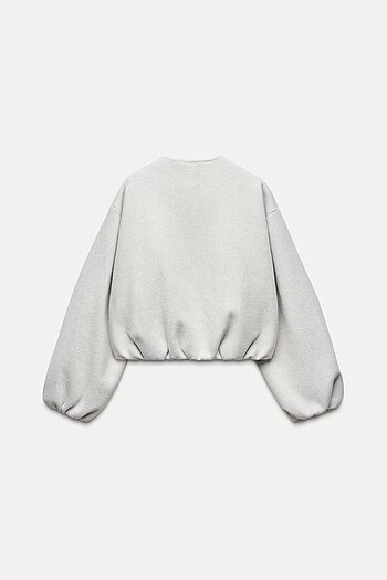 Zara ELASTİK KENARLI YUMUŞAK BOMBER CEKET