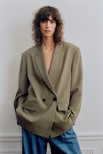 s Beden KRUVAZE OVERSIZE BLAZER