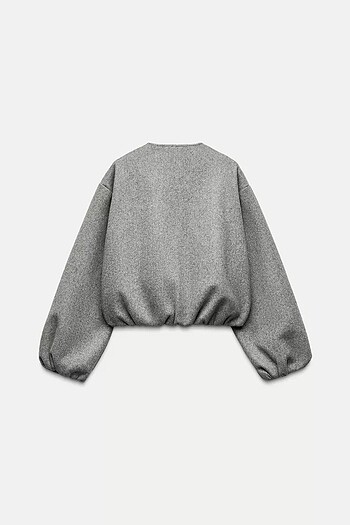 Zara ELASTİK KENARLI YUMUŞAK BOMBER CEKET