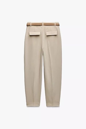 Zara KEMERLİ PENSLİ PANTOLON