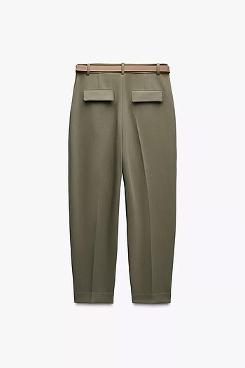Zara KEMERLİ PENSLİ PANTOLON