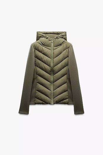 Zara KONTRAST ŞİŞME MONT