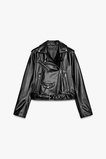 m Beden SUNİ DERİ BIKER CEKET