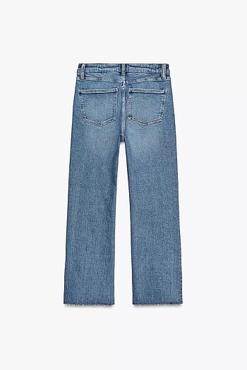 Zara TRF CROPPED FLARE YÜKSEK BEL JEAN