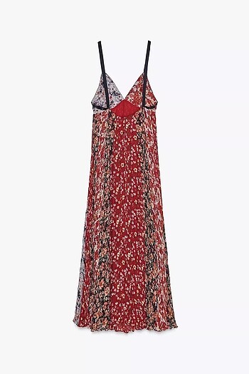 Zara ZW COLLECTION DESENLİ ELBİSE