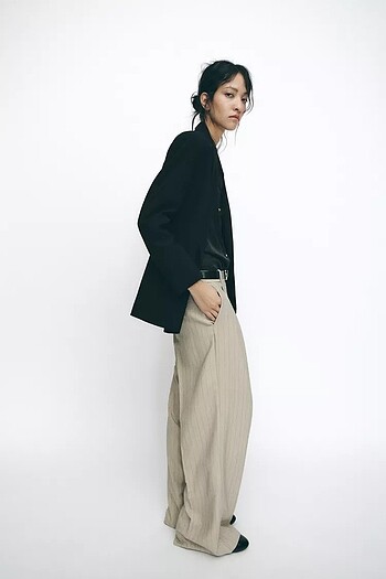 m Beden siyah Renk KRUVAZE OVERSIZE BLAZER