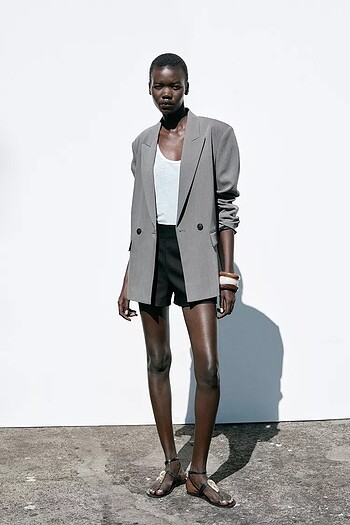 m Beden KRUVAZE OVERSIZE BLAZER