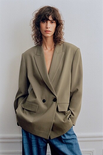 s Beden KRUVAZE OVERSIZE BLAZER
