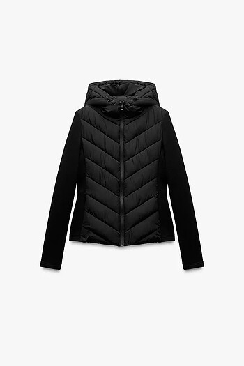 Zara KONTRAST ŞİŞME MONT