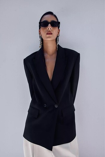m Beden KRUVAZE OVERSIZE BLAZER
