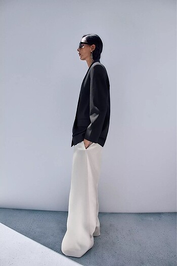 m Beden siyah Renk KRUVAZE OVERSIZE BLAZER