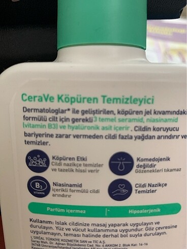 Diğer CeraVe KÖPÜREN TEMİZLEYİCİ NORMAL VE YAĞLIYA DÖNÜK CİLTLER İÇİN