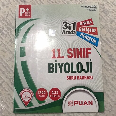 11.SINIF BİYOLOJİ SORU BANKASI PUAN YAYINLARI