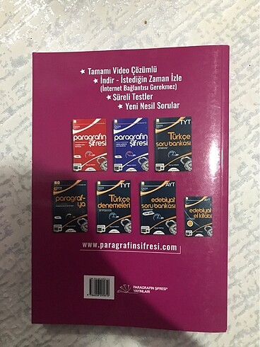 PARAGRAFIN ŞİFRESİ YAYINLARI DİL BİLGİSİ KONU ANLATIMLI SORU BAN