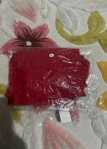 Kırmızı Parlak Askılı Hamile ve Emzirme Gecelik - Görsel 2