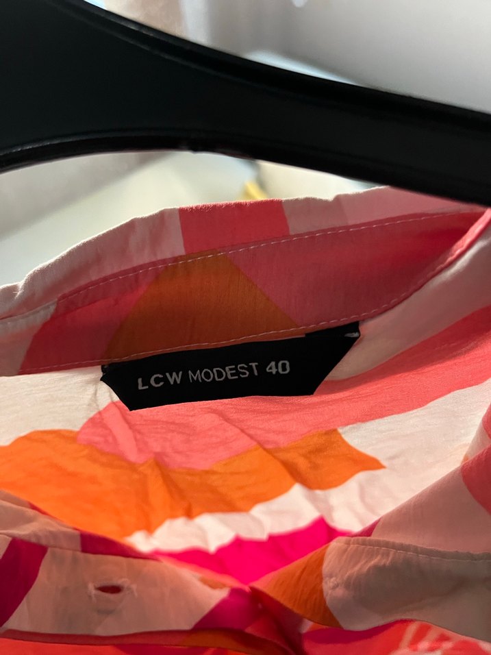 Renkli Batik Desenli Uzun Kadın Gömlek - Görsel 4