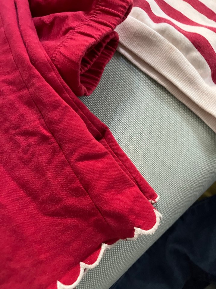 Kız Bebek Kırmızı Fırfırlı Takım - Görsel 4