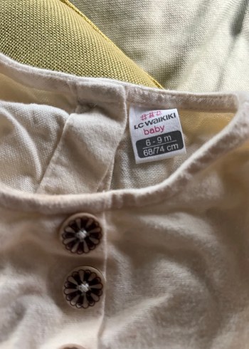 Kız Çocuk Beyaz Keten Gömlek - Görsel 2